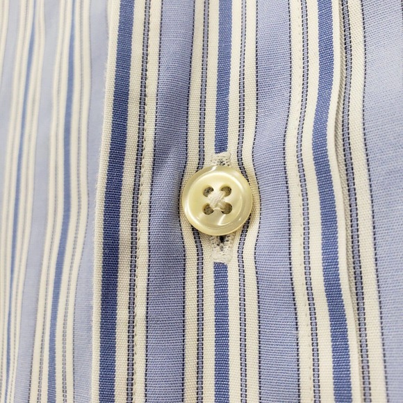 Ralph Lauren Shirt Mens 16.5 34/35 Blue Button Down Classiccore Yarmouth - Picture 8 of 16